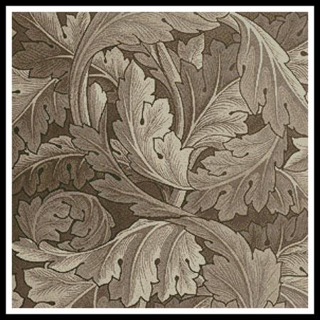 Beige/Brown Acanthus - Artecy Cross Stitch