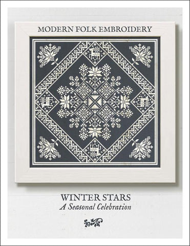 Winter Stars: A Seasonal Celebration - Modern Folk Embroidery