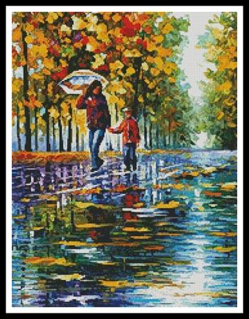 Stroll In Autumn Park (Crop) - Artecy Cross Stitch