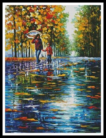 Stroll In Autumn Park (Large) - Artecy Cross Stitch