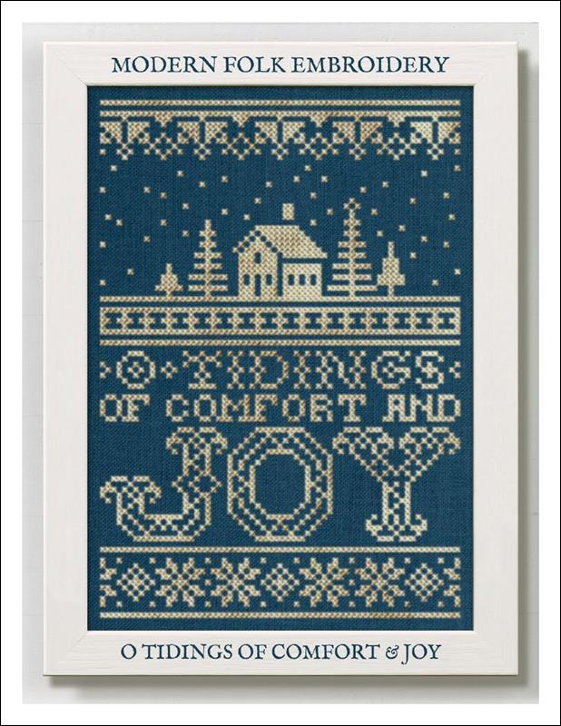 O Tidings Of Comfort And Joy - Modern Folk Embroidery