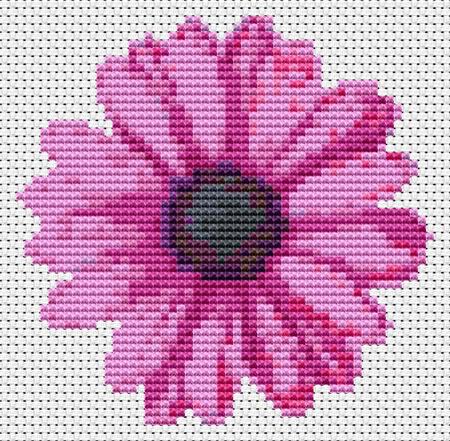Flowers Series: Purple Gerbera - Art of Stitch, The