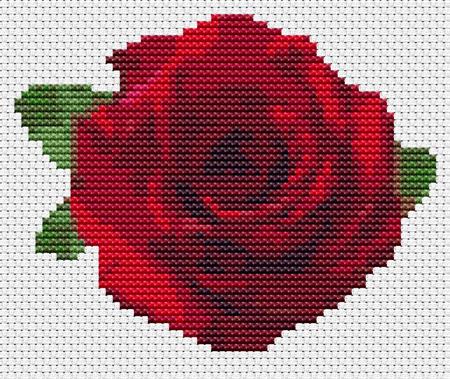 Flowers Series: Red Rose - Art of Stitch, The