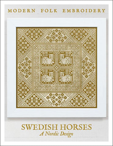 Swedish Horses: A Nordic Design - Modern Folk Embroidery