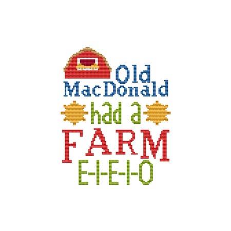 A Nursery Rhyme: Old MacDonald Had A Farm - Cross Stitch Wonders