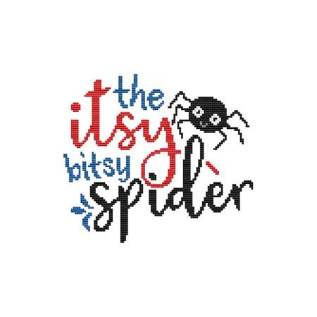 A Nursery Rhyme: The Itsy Bitsy Spider - Cross Stitch Wonders