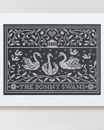 The Bonny Swans - Modern Folk Embroidery