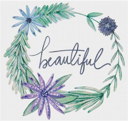 Beautiful - X Squared Cross Stitch