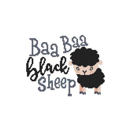 A Nursery Rhyme: Baa Baa Black Sheep - Cross Stitch Wonders