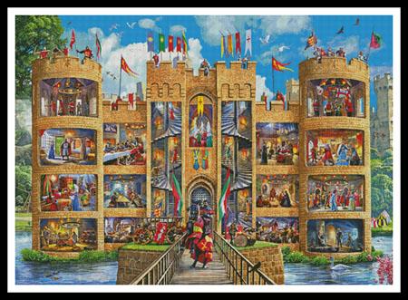 Castle Cutaway (Large) - Artecy Cross Stitch
