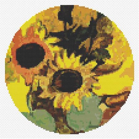 Sunflowers (Circular Chart) - Art of Stitch, The