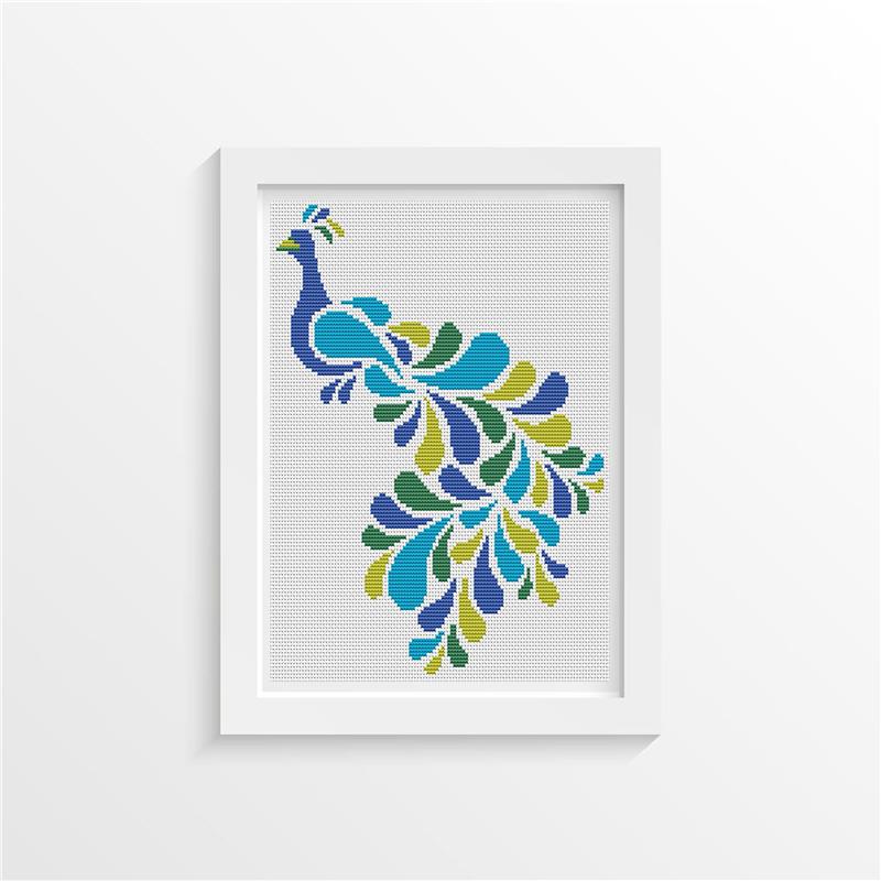 Abstract Peacock - Art of Stitch, The