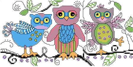 Sketchy Owls - Kooler Design Studio