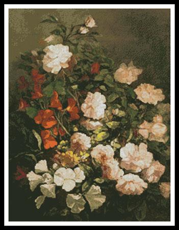 Spray Of Flowers - Artecy Cross Stitch