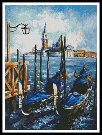 Gondolas In Venice - Artecy Cross Stitch