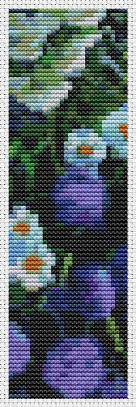 Bouquet Of Purple Flowers (Bookmark Chart) - Art of Stitch, The