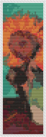 Vase With Three Sunflowers (Bookmark Chart) - Art of Stitch, The