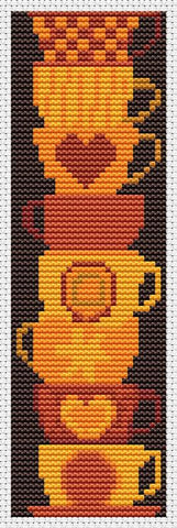 Stack Of Cups (Bookmark Chart) - Art of Stitch, The