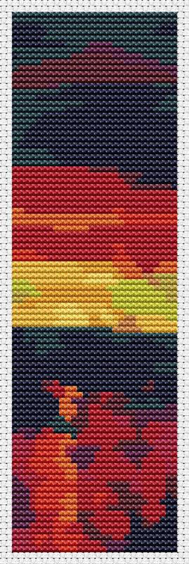 At Sunset (Bookmark Chart) - Art of Stitch, The