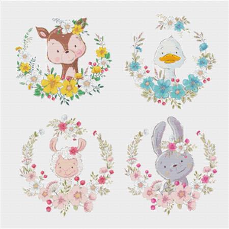 Cute Animals - X Squared Cross Stitch