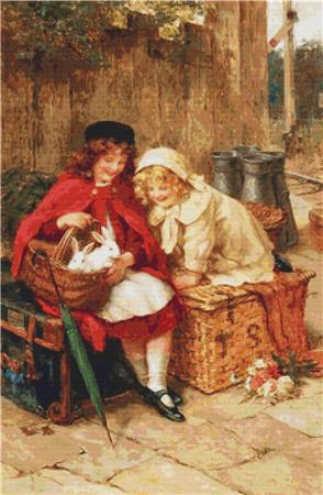 A Peek In The Basket - X Squared Cross Stitch