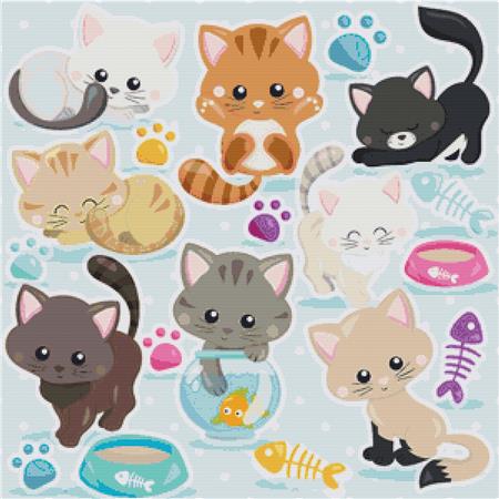 Adorable Kitties - X Squared Cross Stitch
