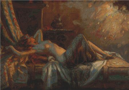 Danae And The Golden Rain - X Squared Cross Stitch