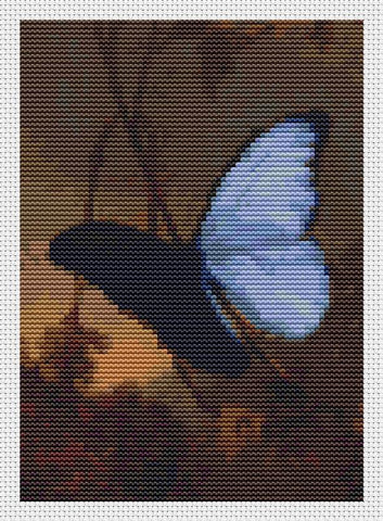 Blue Morpho Butterfly (Mini Chart) - Art of Stitch, The