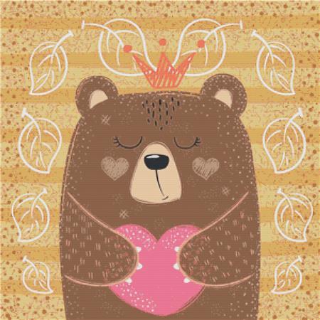 Bear Princess - X Squared Cross Stitch