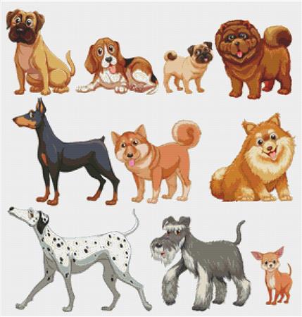Dogs - X Squared Cross Stitch