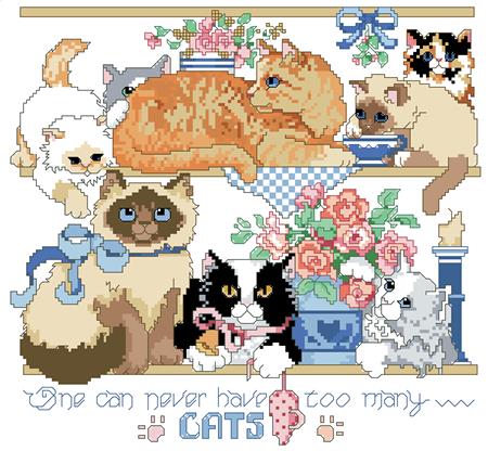 One Can Never Have Too Many Cats - Kooler Design Studio