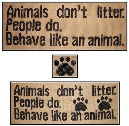 Don't Litter - Stitcherhood