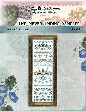 Never Ending Sampler Panel 5 - Kitty & Me Designs