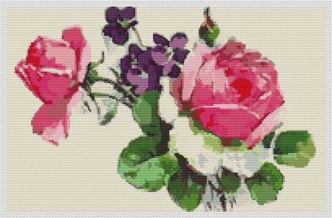 Pink Roses - Art of Stitch, The