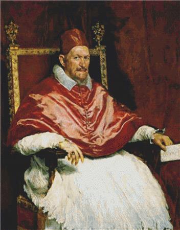 Portrait Of Pope Innocent X - X Squared Cross Stitch
