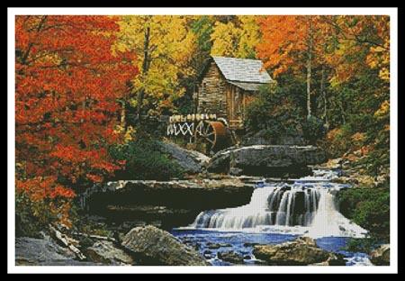 Glade Creek, Grist Mill - Artecy Cross Stitch