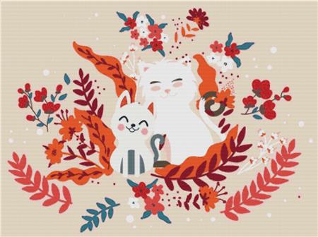 Cute Kitties - X Squared Cross Stitch