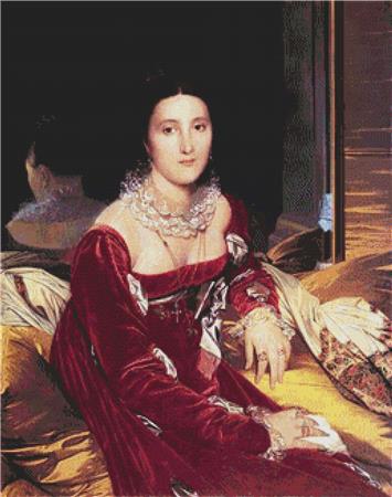 Portrait Of Madame de Senonnes - X Squared Cross Stitch