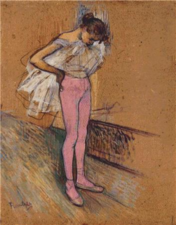 Dancer Adjusting Her Tights - X Squared Cross Stitch