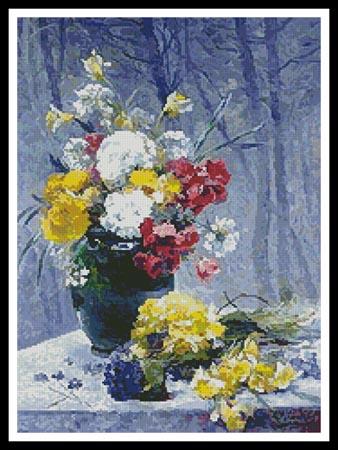 Still Life Of Flowers - Artecy Cross Stitch