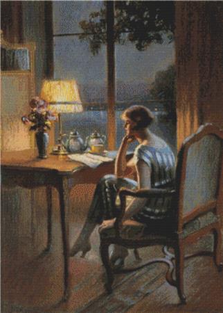 Reading By The Window - X Squared Cross Stitch