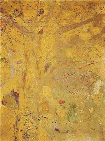 Tree Against A Yellow Background - X Squared Cross Stitch