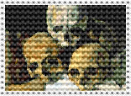 Pyramid Of Skulls (Mini Chart) - Art of Stitch, The