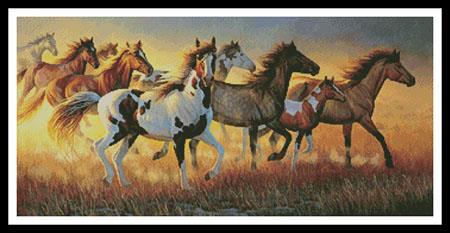 Mustangs - Artecy Cross Stitch