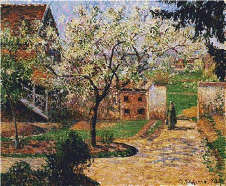 Flowering Plum Tree - X Squared Cross Stitch