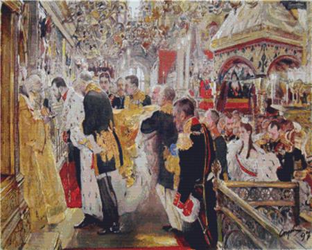 Coronation Of Tsar Nicholas II - X Squared Cross Stitch