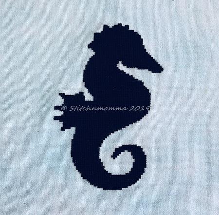 Seahorse Silhouette - Stitchnmomma