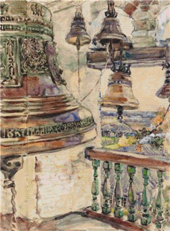 View From The Belfry Of The Savino-Storoshevsky Cathedral - X Squared Cross Stitch
