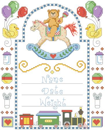 Rocking Horse Birth Record - Kooler Design Studio