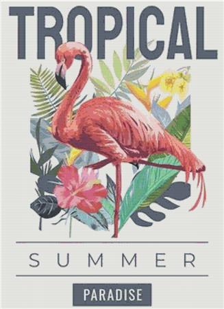Tropical Summer Paradise - X Squared Cross Stitch